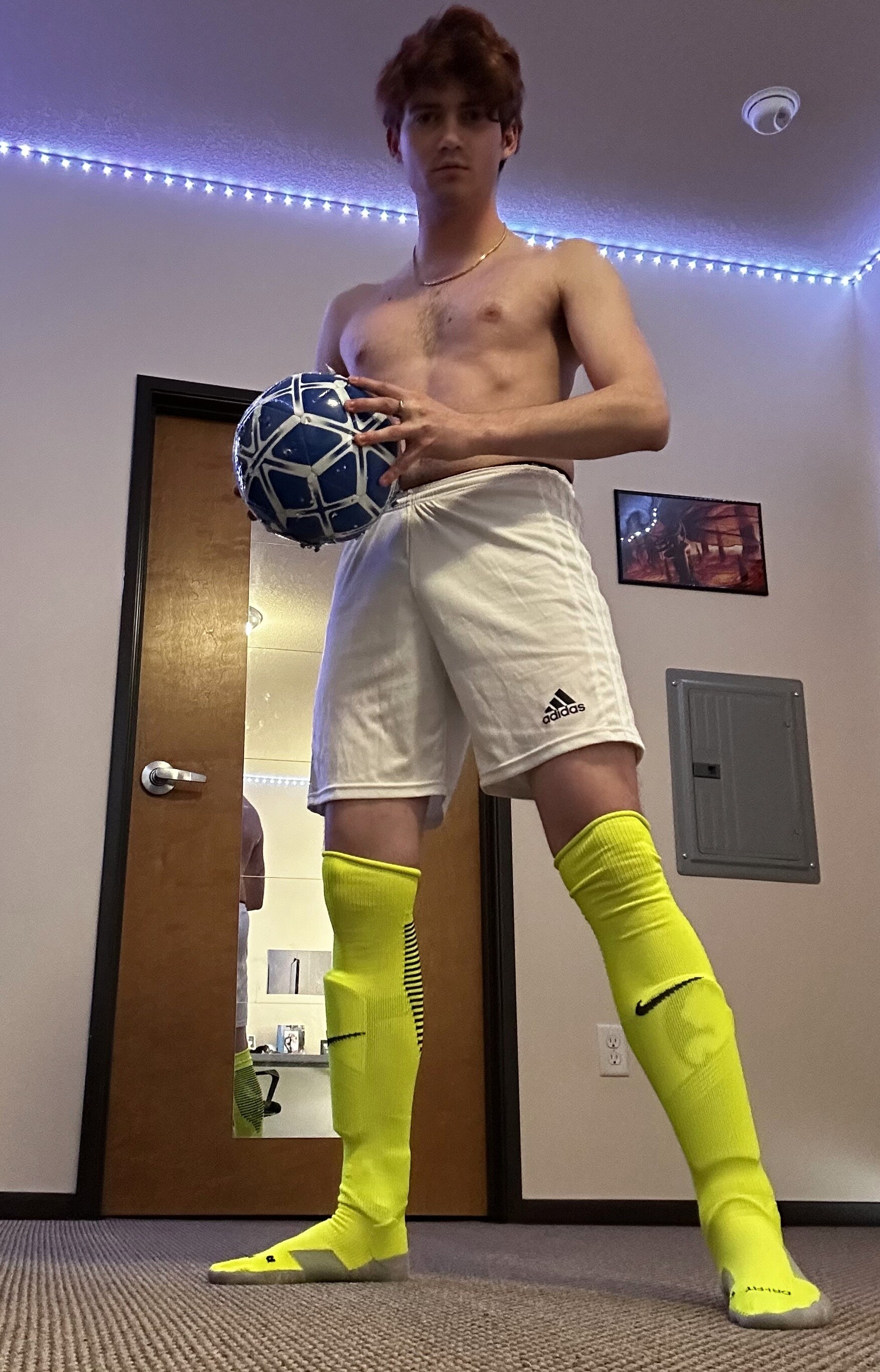 Sweaty and Raring to Go — Soccer Jocks Wanted