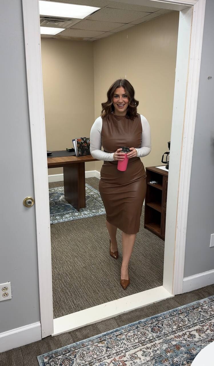 Everyone loves a pencil skirt, but this dress hits different