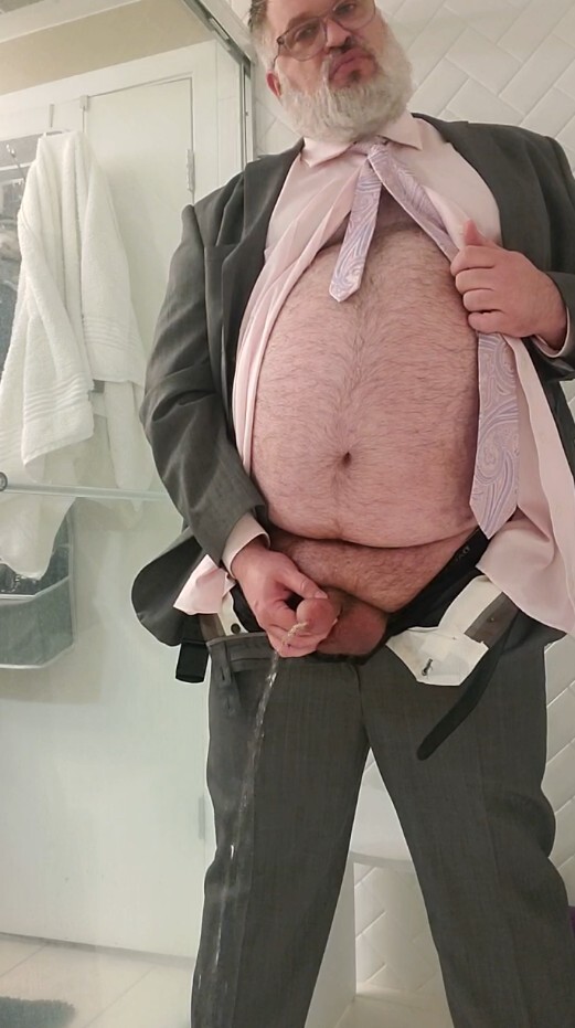 When the boys are thirsty, Daddy provides.